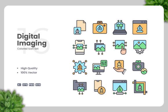 Digital Imaging Colored Icons: Graphics and Icons for Branding