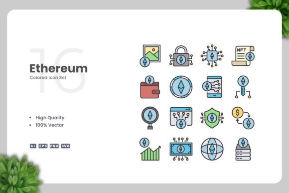 Ethereum Color Icons Graphics and Icons Review