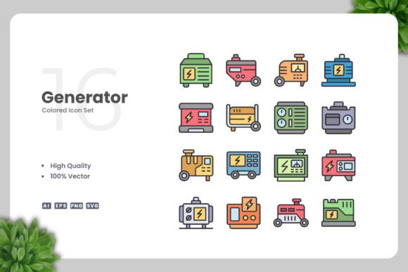 Generator Colored Icons Graphics Review