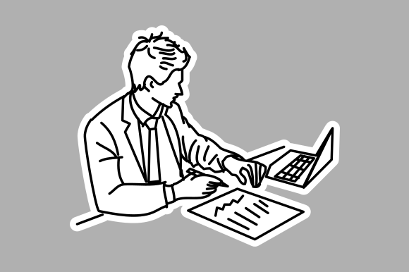Hand-Drawn Businessman Embroidery Review