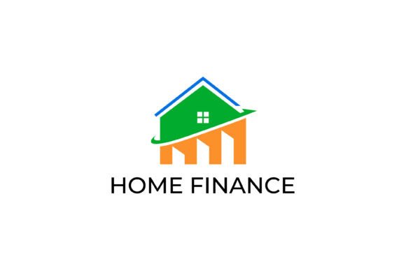 Home Finance Logo Growth Investment Graphics & Logo Templates