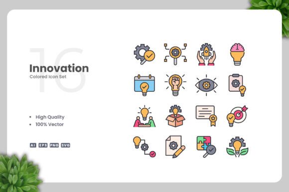 Innovation Colored Icons Graphics Review
