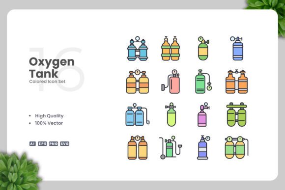 Oxygen Tank Colored Icons: A Designer’s Embroidery Review