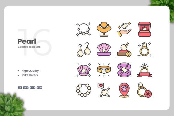 Pearl Colored Icons Graphics Review