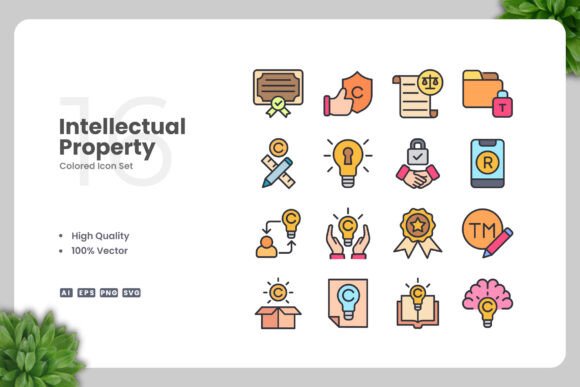 Review: Intellectual Property Colored Icons