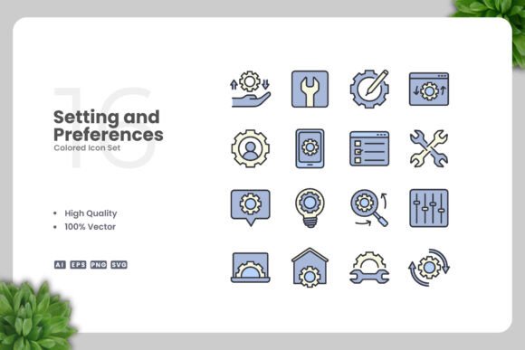 Settings and Preferences Color Icons: A Designer’s Review of Graphics