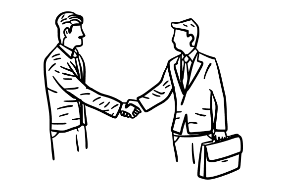 Successful Business Deal Handshake Graphics and Illustrations Review